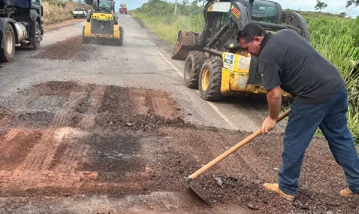 DER inicia manutenção da RO-471 após indicação do deputado Jean Oliveira