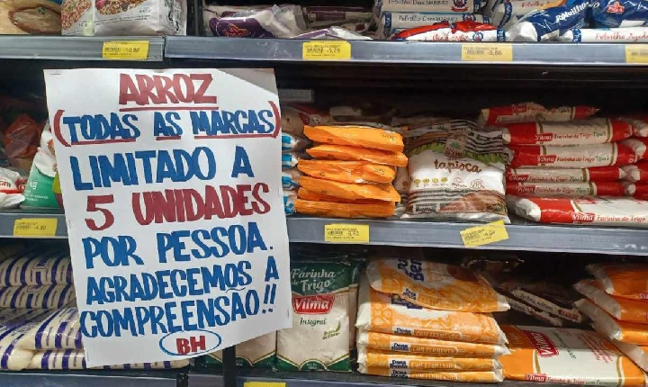 Mercados começam a limitar compra de arroz por causa da tragédia no RS