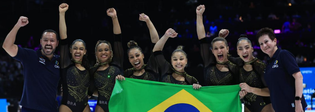 Ginástica Artística: Brasil é prata na disputa de equipes femininas