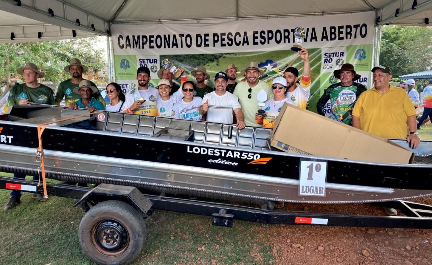 Pesca esportiva fortalece turismo e economia de Seringueiras com apoio do deputado Jean Oliveira